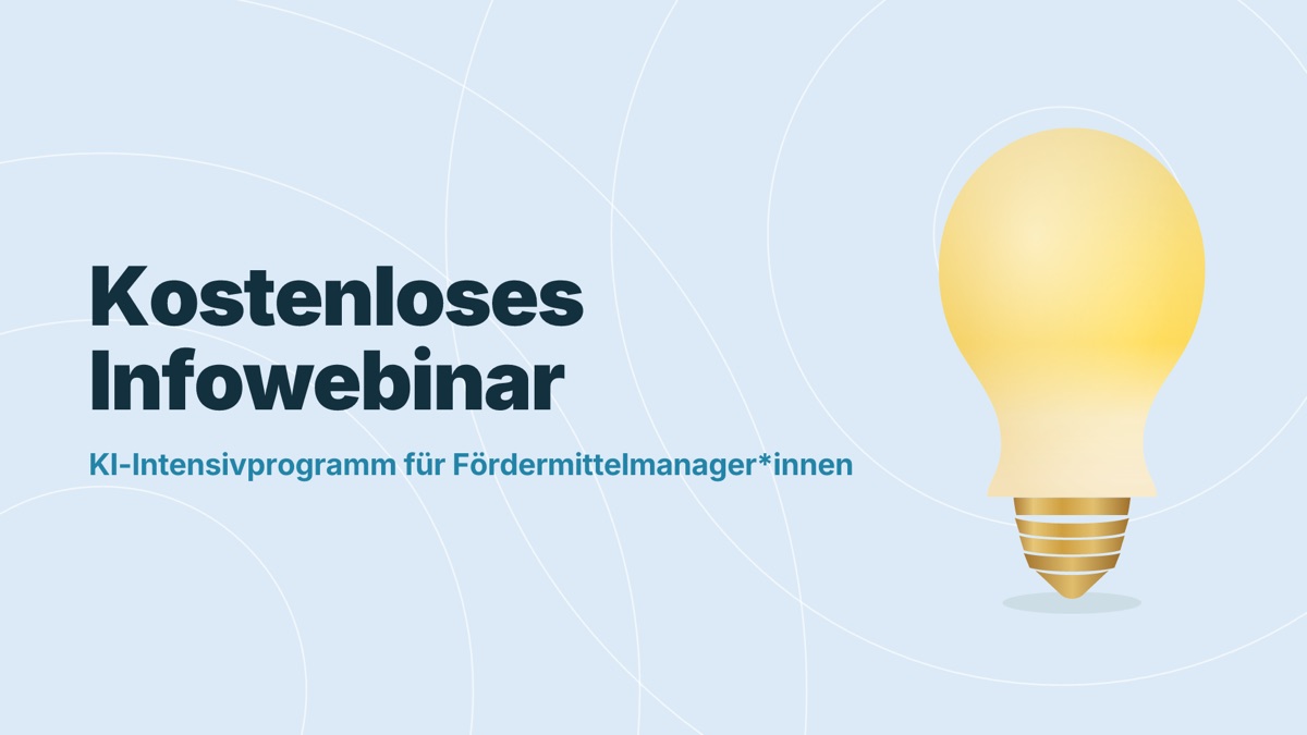 Infoseminar: KI-Intensivprogramm für Fördermittelmanager*innen